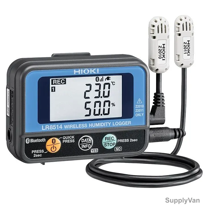 Hioki Wireless Humidity Logger, LR8514, 100-240VAC, -40 to 80 Deg.C — image 1