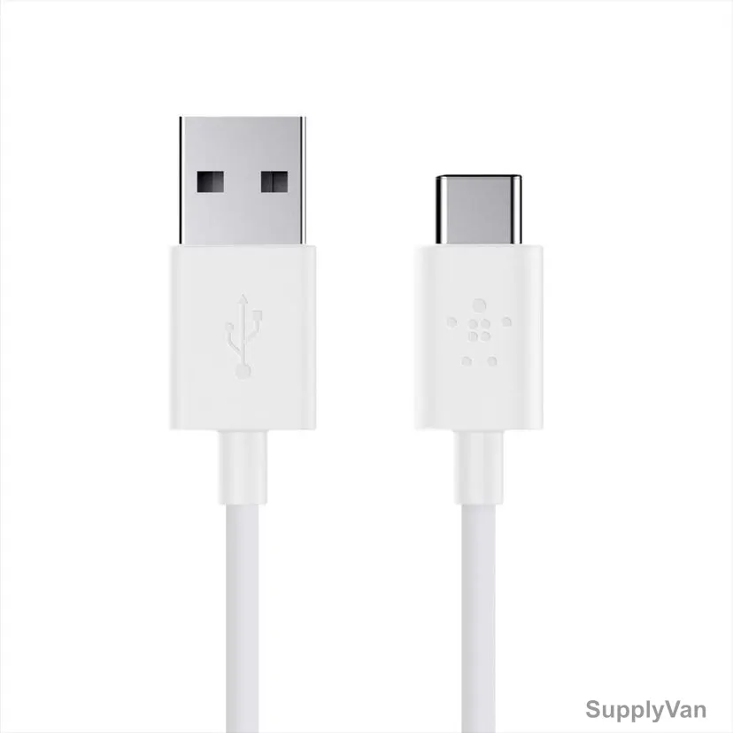 Belkin USB-A to USB-C Cable, F2CU032BT06-WHT, 1.8 Mtrs, White