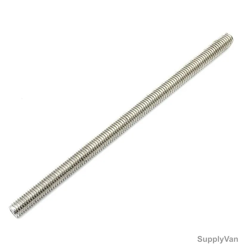 PP Long Threaded Rod, A36 Carbon Steel, 12MM Dia x 1000MM Length