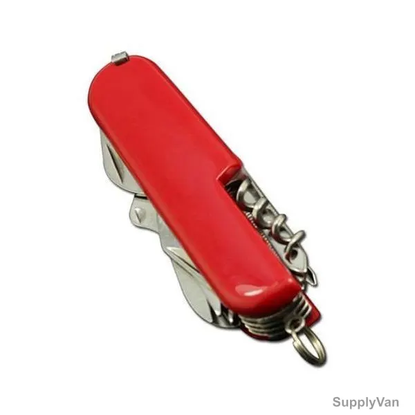 Multi Functional Pocket Folding Survival Knife, Red