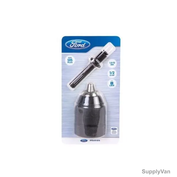 Ford Drill Keyless Chuck with Lock, FPTA-01-0110, 1.5-13MM, Black