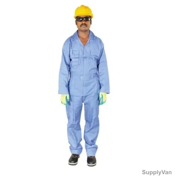 Vaultex Coverall, LBC-S, Cotton, 2XL, Petrol Blue