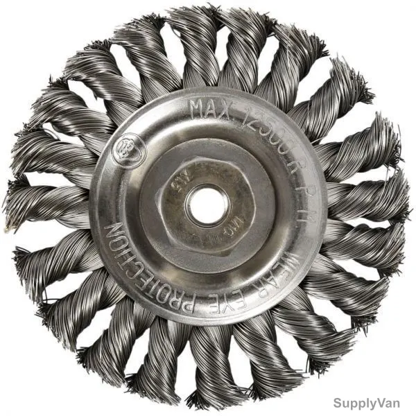 Hawk Wire Wheel Brush, 621131-3108, Twist Knot, 12x100MM