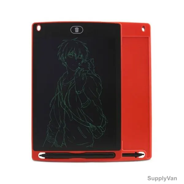 Urban Utility LCD Writing Pad, UU100361, 8.5 Inch, Red