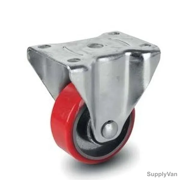 NSF Germany Fix Plate Caster, 186075, Medium Duty, 8CM, 300KG