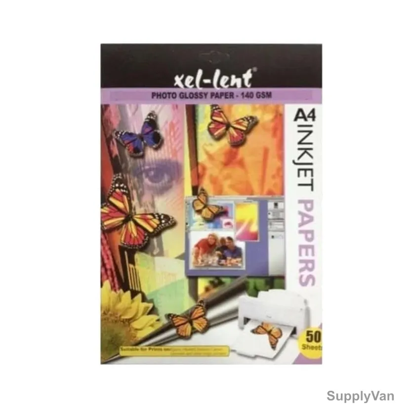 Xel-lent Glossy Paper, A4, 180 GSM, 50 Sheets/Pack