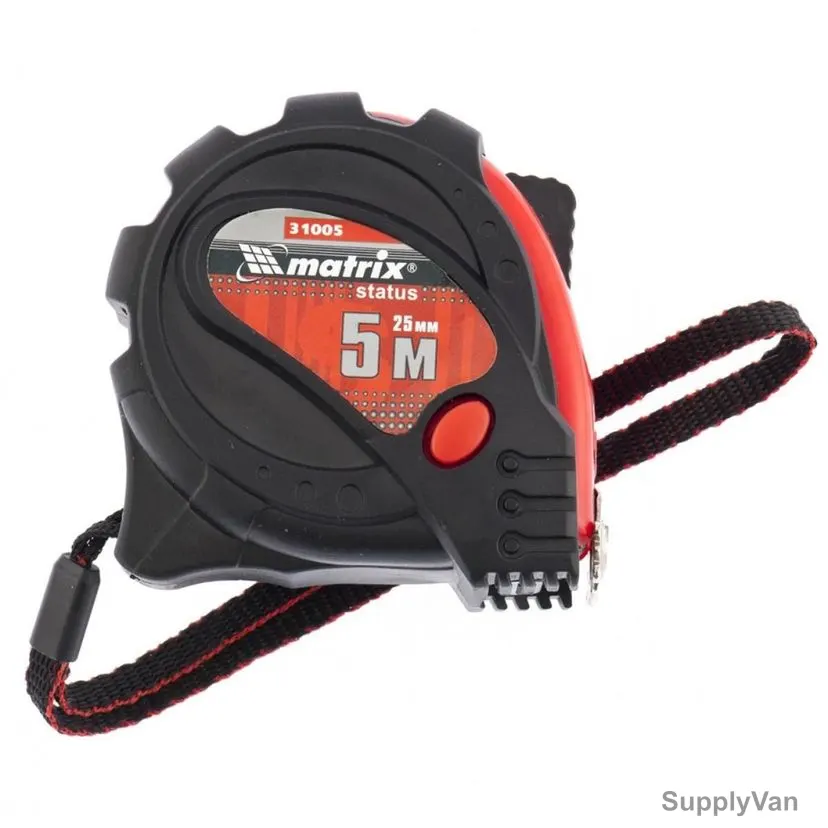 Mtx 3 Fixation Measuring Tape With Rubber Coated Body and Magnetic Hook, 310059, 5 Mtrs x 25MM