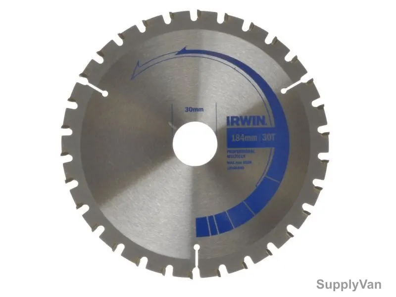 Irwin Multi-Cut Circular Saw Blade, IRW10506840, 184x30mm, 30Teeth