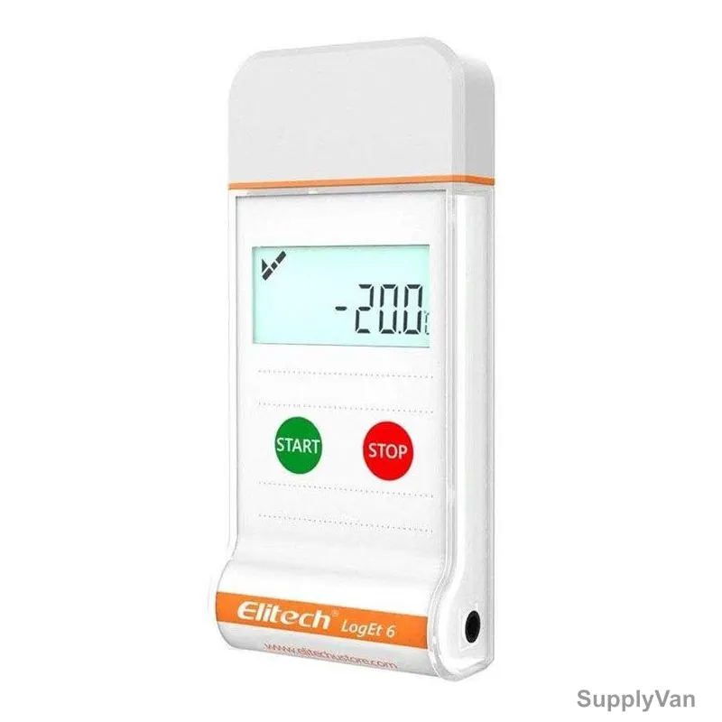 Elitech Disposable Single Use Temperature Data Logger, LogEt-6, LCD, 16000 Readings, -30 to 70 Deg.C — image 1
