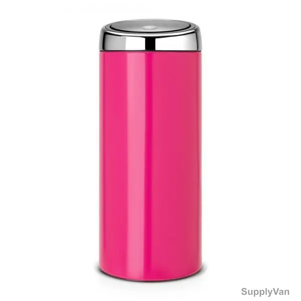 Brabantia Touch Bin, 481987, 30 Litres, Radiant Rose