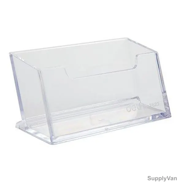 Deli Business Card Holder, E7623, Acrylic, Clear — image 1