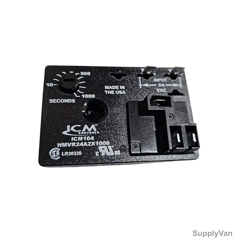 ICM Controls Delay On Make Timer, LR30320, 18-240VAC, 1.5A, 10-1000 Sec Adjustable Delay