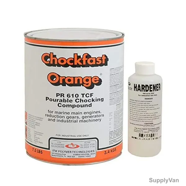 Chockfast Pourable Choking Compound, PR-610TCF, Orange, 3.4 Kg