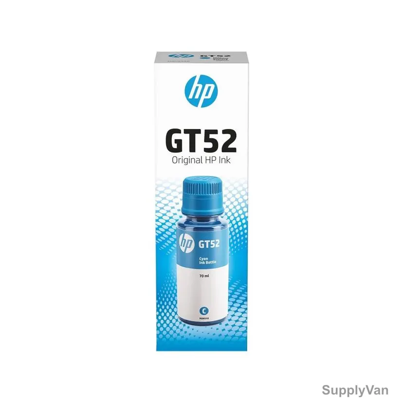 Hp Original Ink Bottle, GT52, 70ML, Cyan