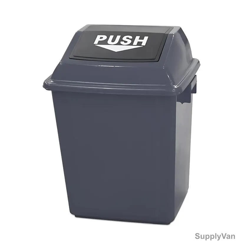 Akc Quadrate Garbage Bin, GC14A-25-1, Plastic, 25 Ltrs, Grey