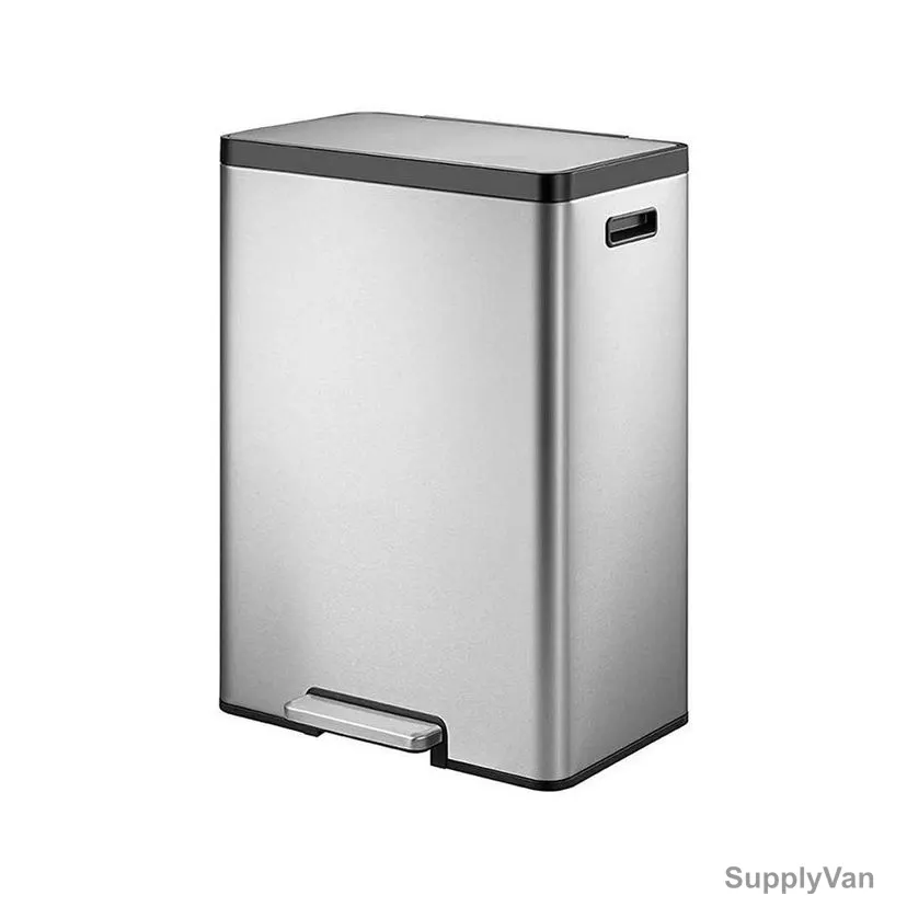 Eko Pedal Trash Bin, SS90-50, Stainless Steel, 50 Ltrs, Silver — image 1