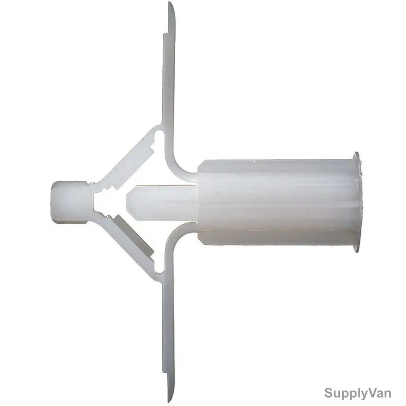 Hilti Drywall Anchor, 335506, HLD-2, PVC, 1-1/8 Inch Length x 10MM Dia, White, 150 Pcs/Pack