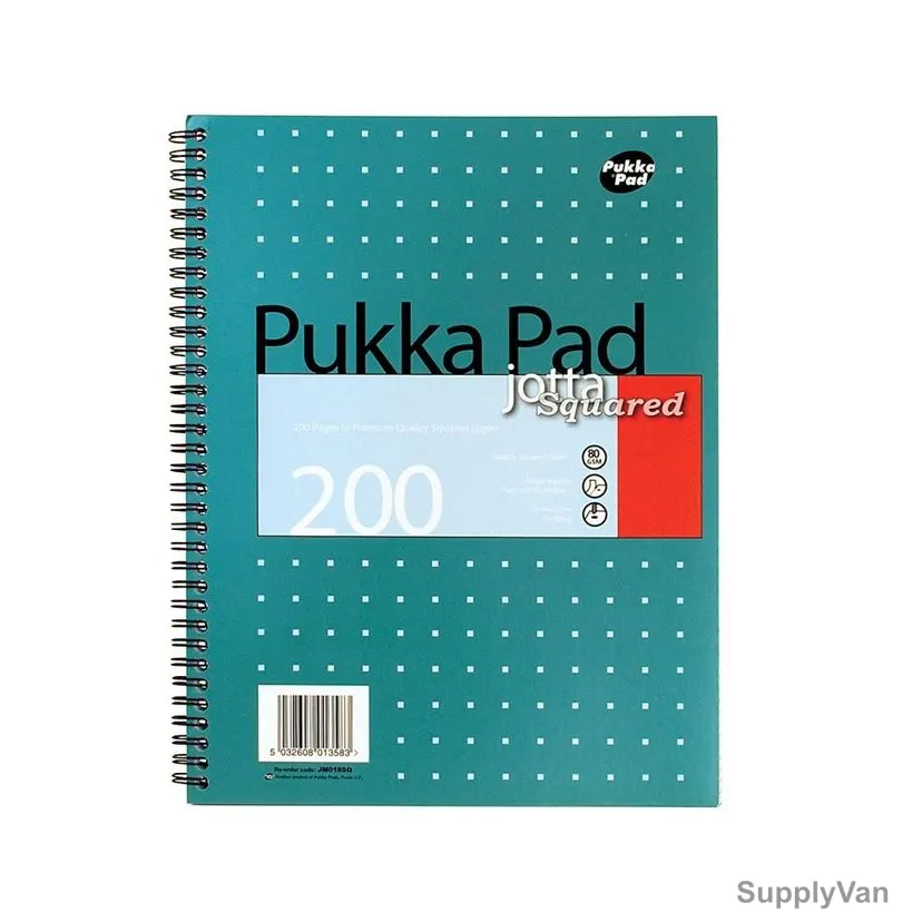 Pukka Pad Squared Wiro Notebook, A5, 80 Gsm, 200 Pages