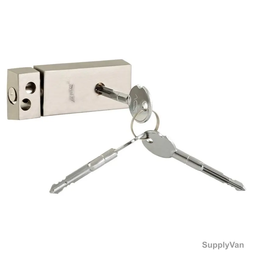ACS Door Lock W/ 3 Cross Keys, 300WCross, Brass, Silver