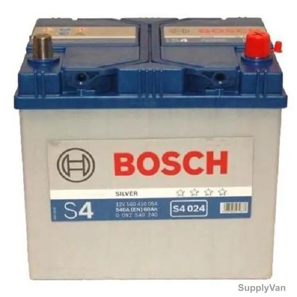 Bosch S4 024 Car Battery, 0092S40240, 55D23L, 12V, 60Ah, 540A
