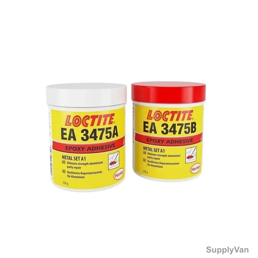Loctite A1 Metal Epoxy Adhesive Set, 3475, 500GM, 2 Pcs/Set