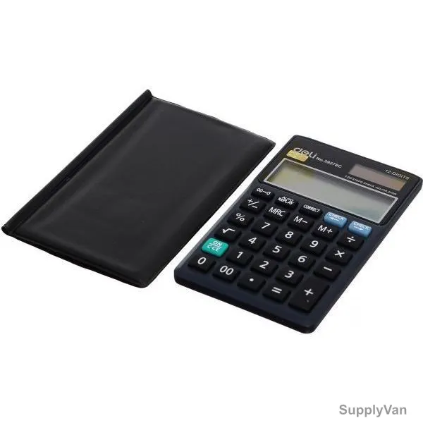 Deli Pocket Calculator, E39278C, 12 Digits, Dark Blue
