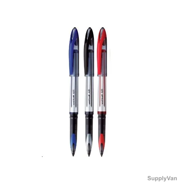 Uni-Ball Ball Point Pen, UBA188L-03C, Air Broad, 0.7MM Tip, Assorted Colors, 3 Pcs/Set