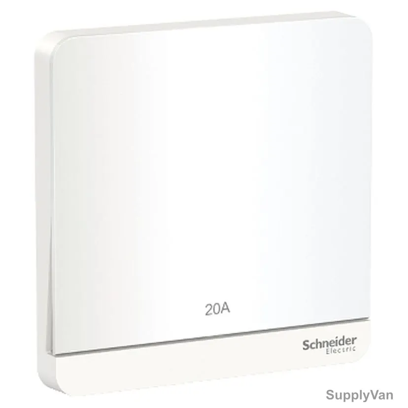 Schneider Electric Electrical Switch, E8331D20N-WE, AvatarOn, 1 Gang, 2P, 20A, 250VAC, White
