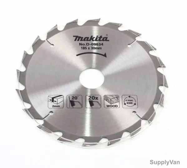 Makita Circular Saw Blade, D-09634, 185x30MM, 20 Teeth