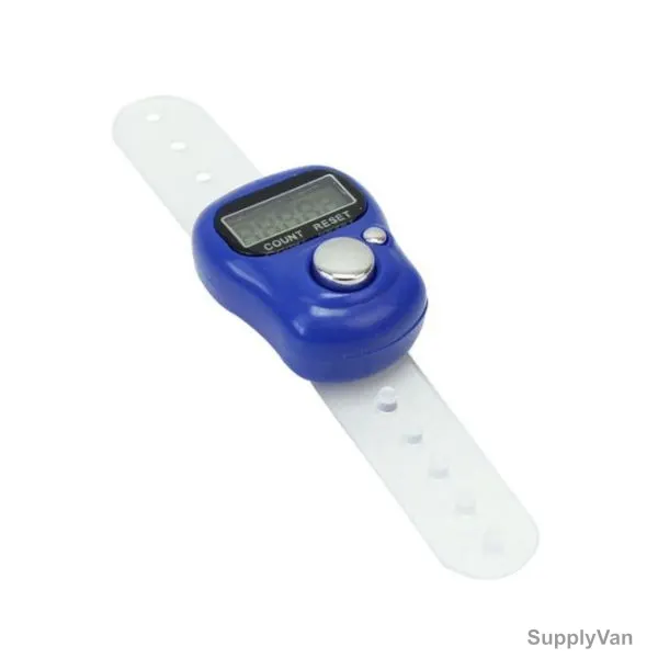 Digital Finger Ring Tally Counter, 5 Digit, Dark Blue