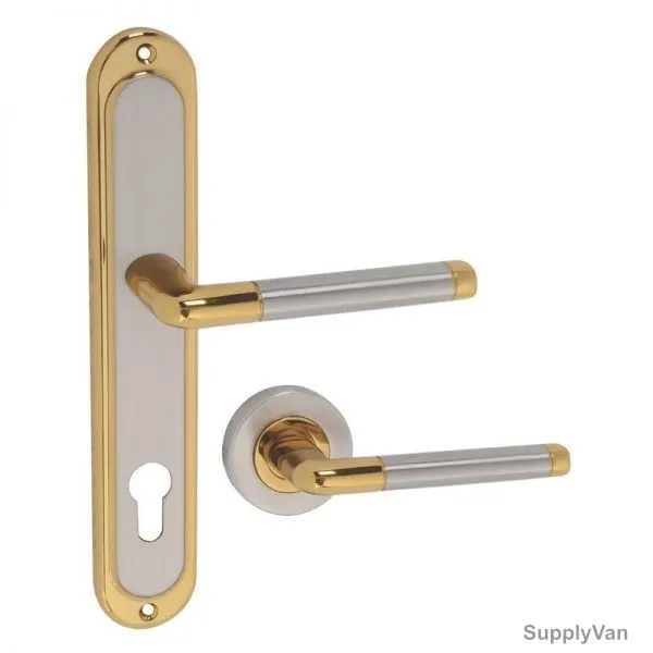 Ozcanlar Door Handle, YILDIZ, Zinc, Screw Mount, 250MM