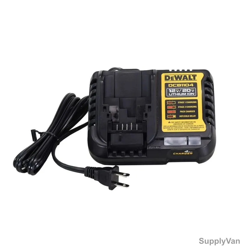 Dewalt Lithium-Ion Battery Charger, DCB1104, FLEXVOLT, 12-20V, 4A — image 1