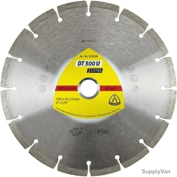 Klingspor Diamond Cutting Blade, DT300U, Extra, 125MM