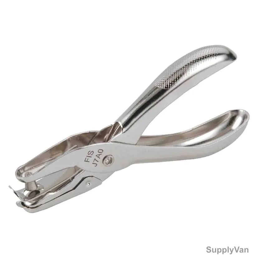 Fis Single Hole Punch Plier, FSPUJ7A0, 8 Sheets Capacity, Silver