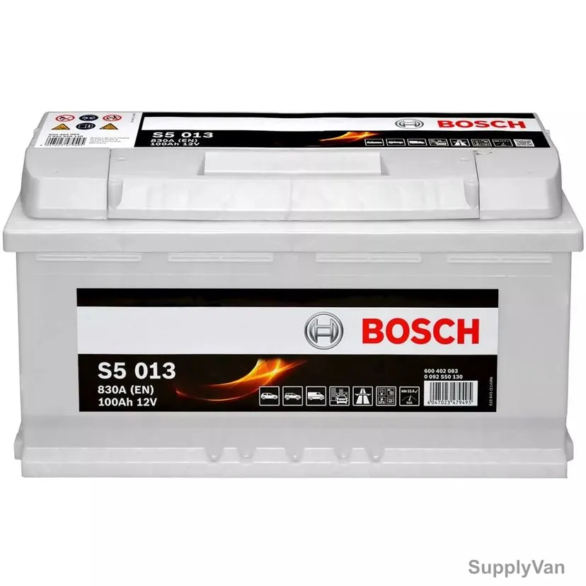 Bosch S5 013 Car Battery, 0092S50130, 12V, 100Ah, 830A