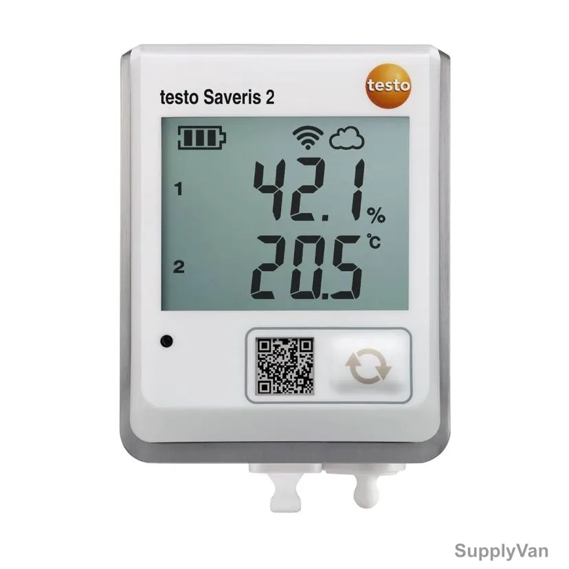 Testo Wi-Fi Data Logger With Connectable Temperature/Humidity Probe, Saveris-2-H2, -30 to 50 Deg.C — image 1