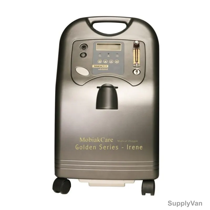 Mobiakcare Irene Portable Oxygen Concentrator, Golden Series, 350W, 5 Ltrs, Grey