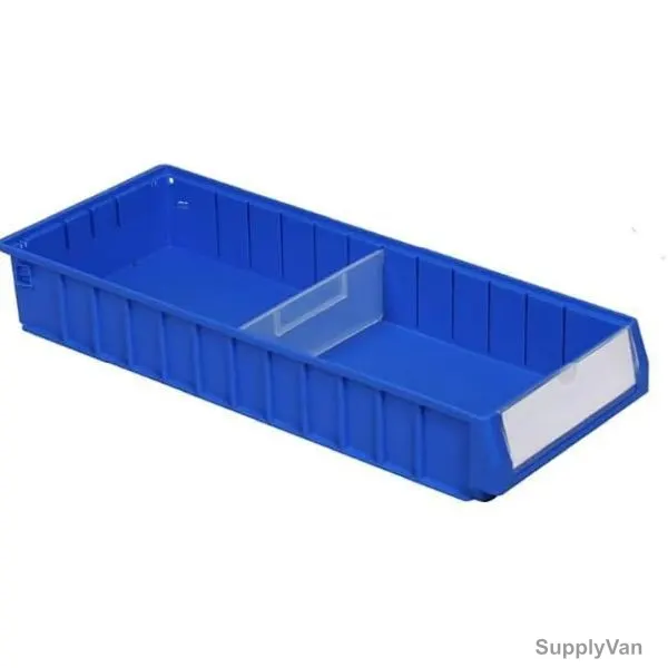 Excellent Plastic Shelf Bin, EP-6209, Polypropylene, 9CM Height x 23.5CM Width x 60CM Length, Blue