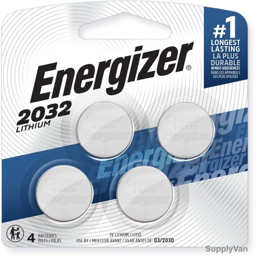 Energizer Lithium Coin Battery, CR-2032, 235mAh, 3V, 4 Pcs/Pack — image 1