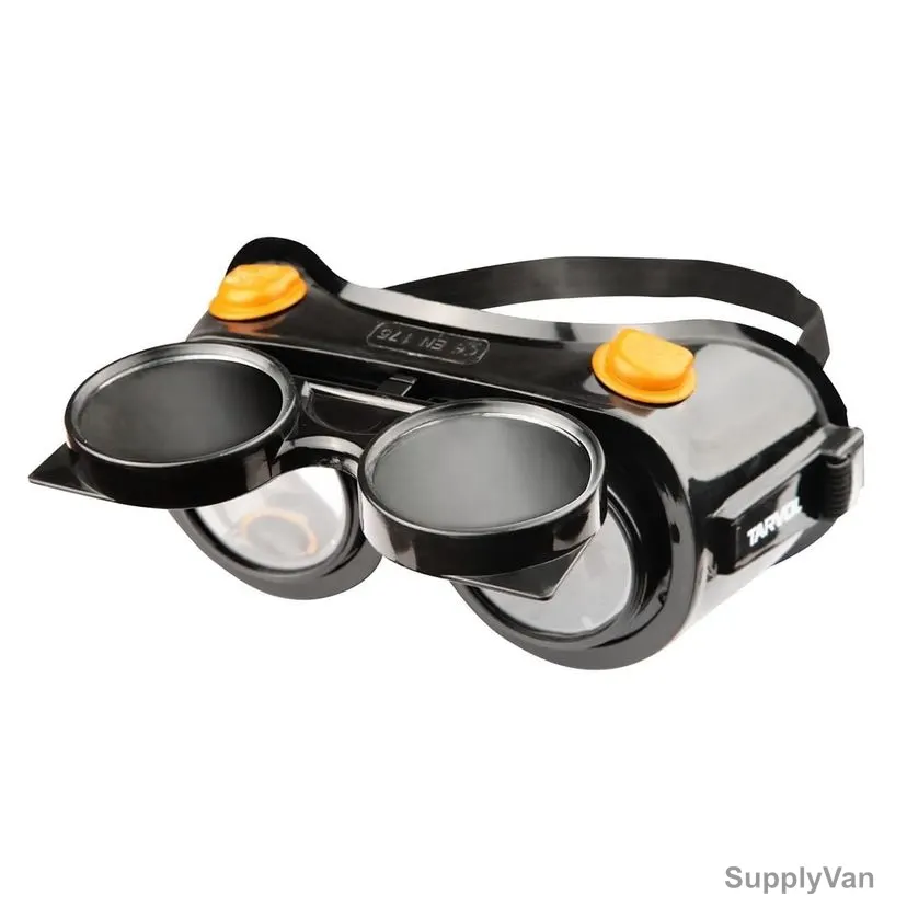Tolsen Welding Safety Goggles, 45075, Plastic, Black