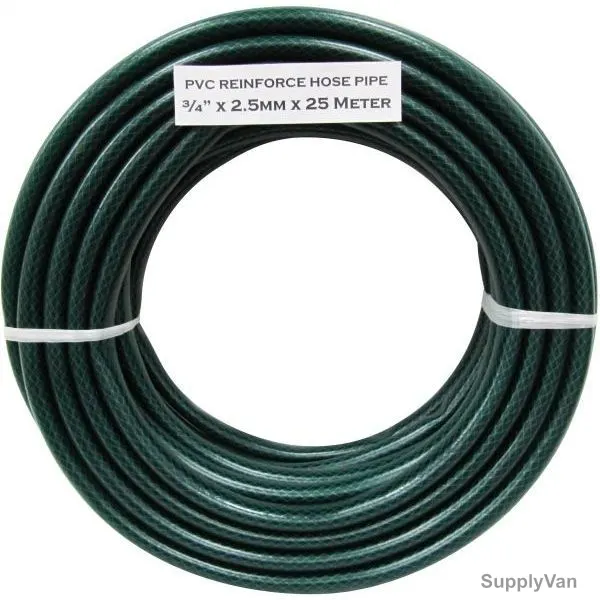 Hifazat PVC Reinforce Hose Pipe, SHGT-G-34-25-25, 25 Mtrs, Green