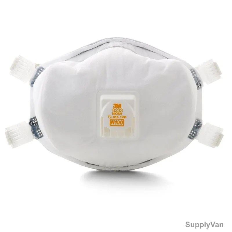 3M Particulate Respirator, 3M8233, N100, Grey