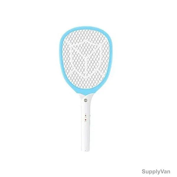 LED Rechargeable Mosquito Swatter, ABS, 1200mAh, Blue/White