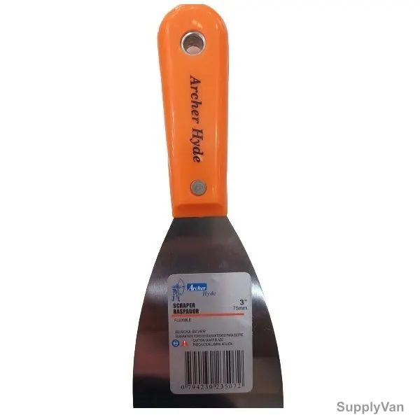 Archer Flexible Scraper, High Carbon Steel, 75MM Blade Width