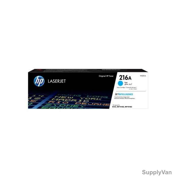 HP 216A Original LaserJet Toner Cartridge, W2411A, 850 Pages, Cyan