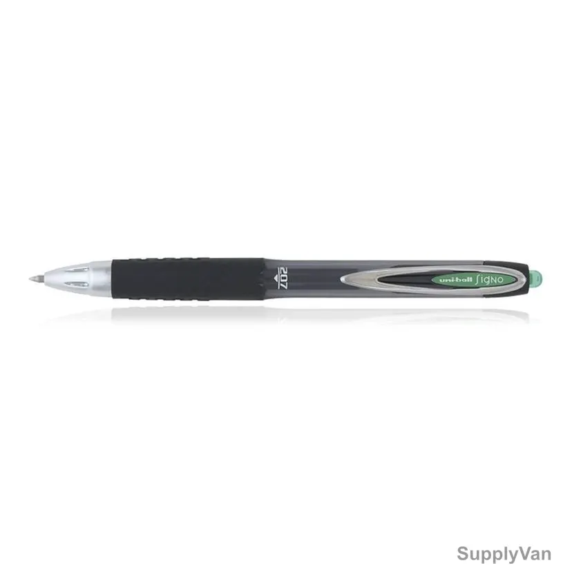 Uni-Ball Retractable Roller Ball Pen, UMN207, Signo, 0.7MM, Green, 12 Pcs/Pack