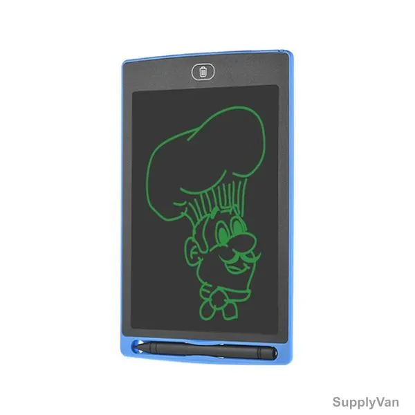 Portable LCD Writing Pad, 8.5 Inch, 210mAh, 3V, Black/Blue