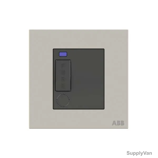 ABB Single Pole Spur Unit W/ Flex Outlet and LED, AM50853-DU, Millenium, 13A, 6kA, Dune Sand — image 1