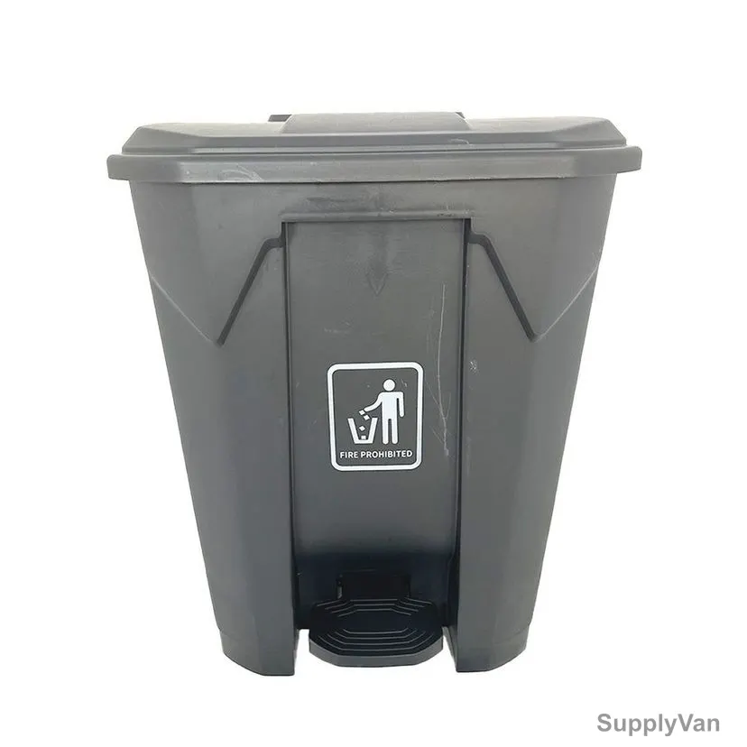 Akc Garbage Bin With Pedal, CHGC05A-45, Plastic, 45 Ltrs, Grey