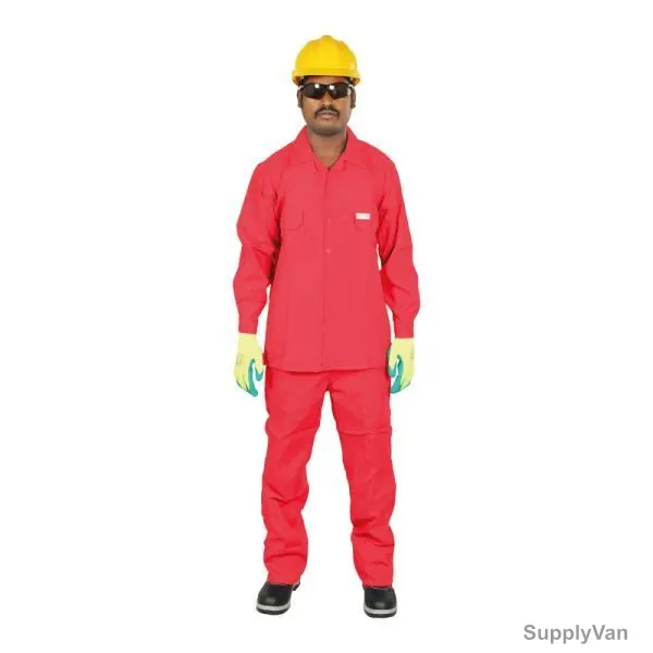 Workland Pant and Shirt, 2RWL, 135GSM, 2XL, Red